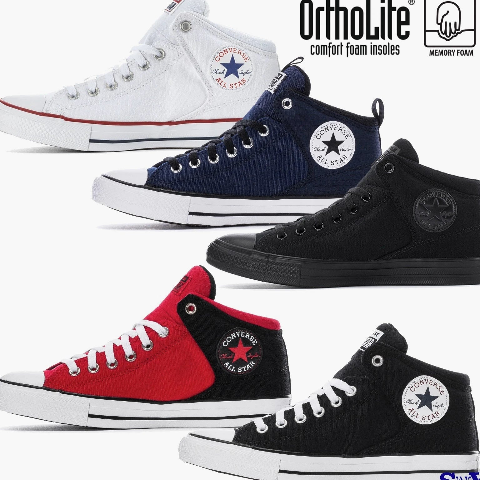 CONVERSE Men's Chuck Taylor All Star High Street Mid-Top Shoes Sneakers NEW NIB