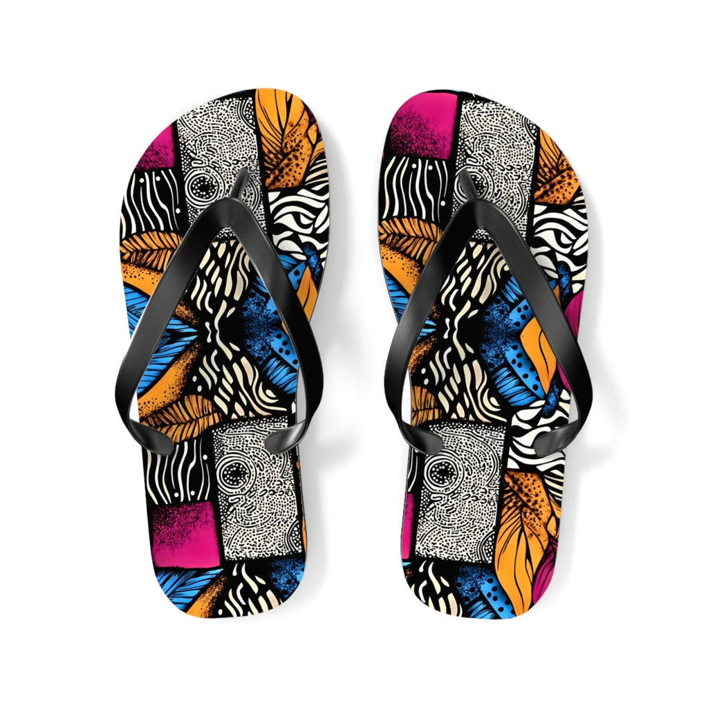 Floral and Feather Flip Flops | Beach Sandals for Summer Vibes Vacation Footwear