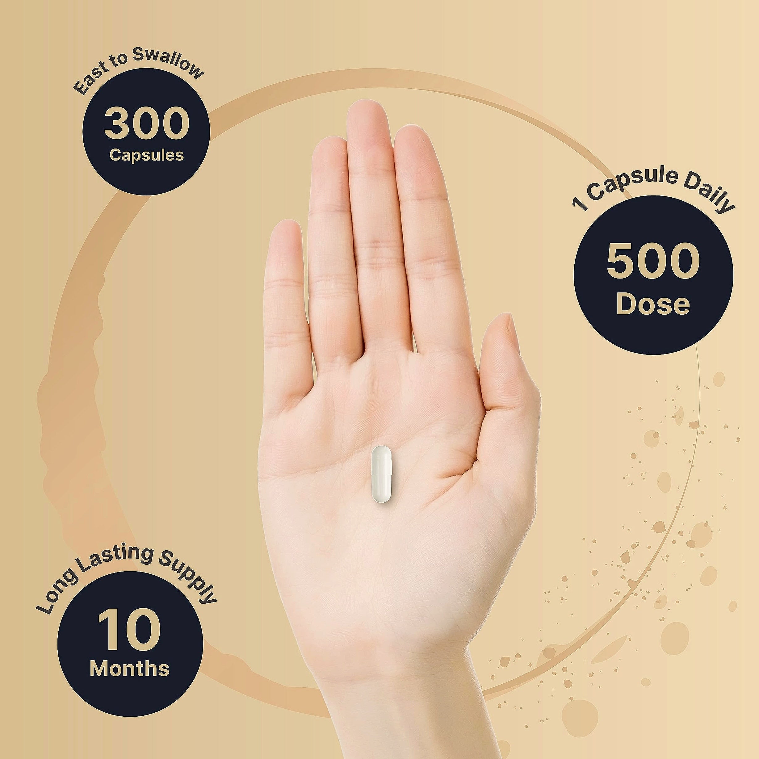 NatureBell Magnesium Complex 500mg, 300 Capsules Supplement