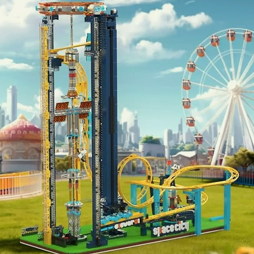 Mould King 11031 Space Elevator Loop Coaster building set with track