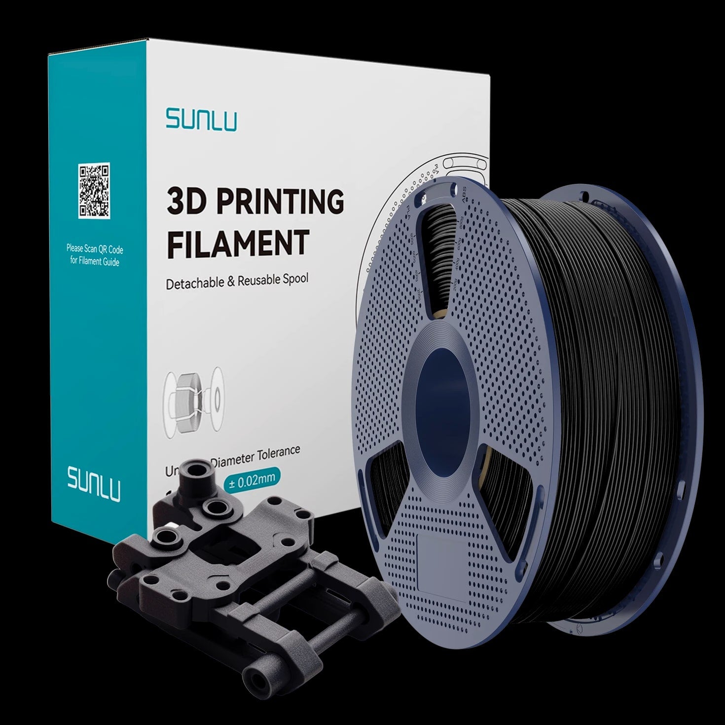 SUNLU ABS Filament 1.75mm±0.02mm, Highly Resistant Durable For 3D Printer 1KG