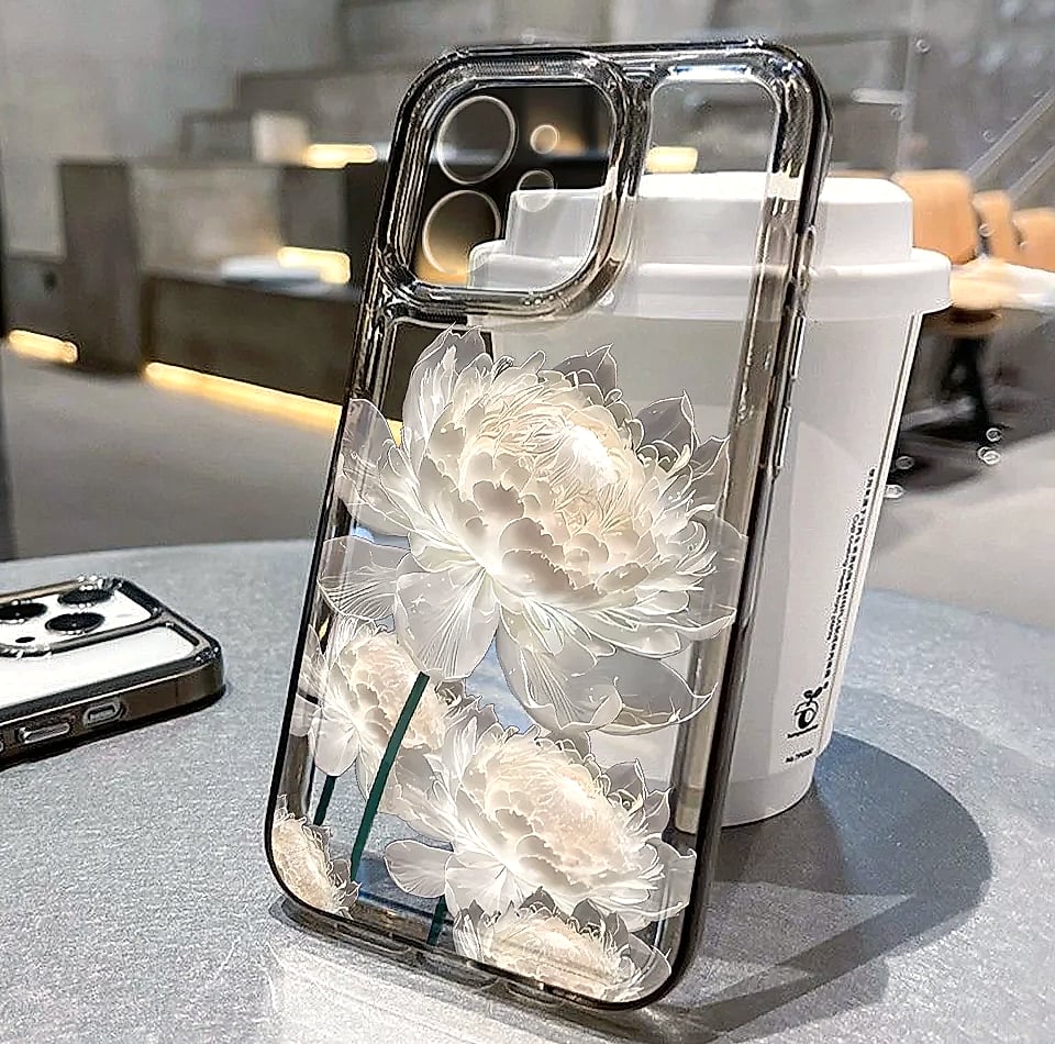 TUNEDEE Flower Phone Case iPhone 11 12 13 14 15 16 Shockproof