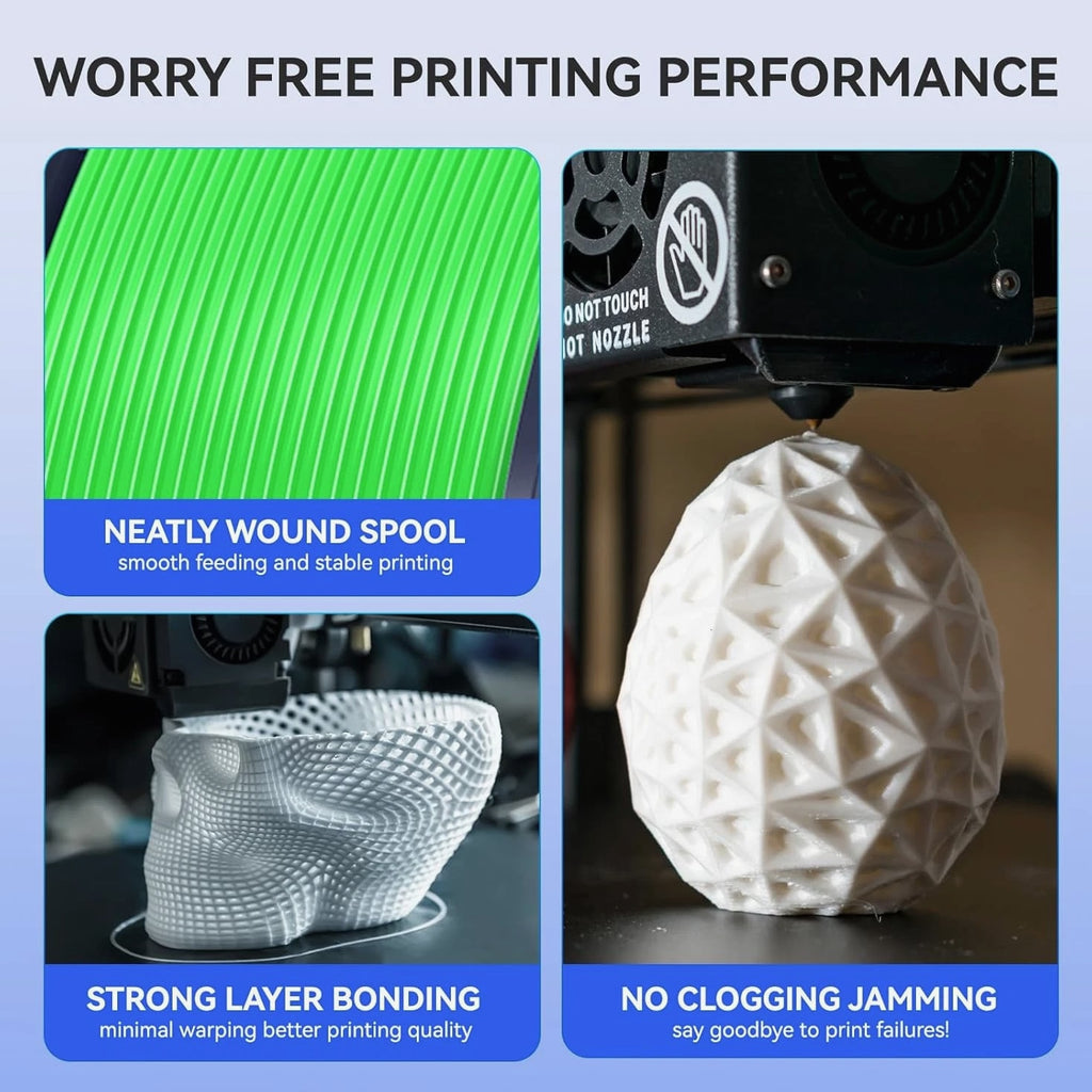 JAYO 10KG PLA Classic SILK PETG 1.75MM 3D Printer Filament 1.1KG NO Tangle LOT