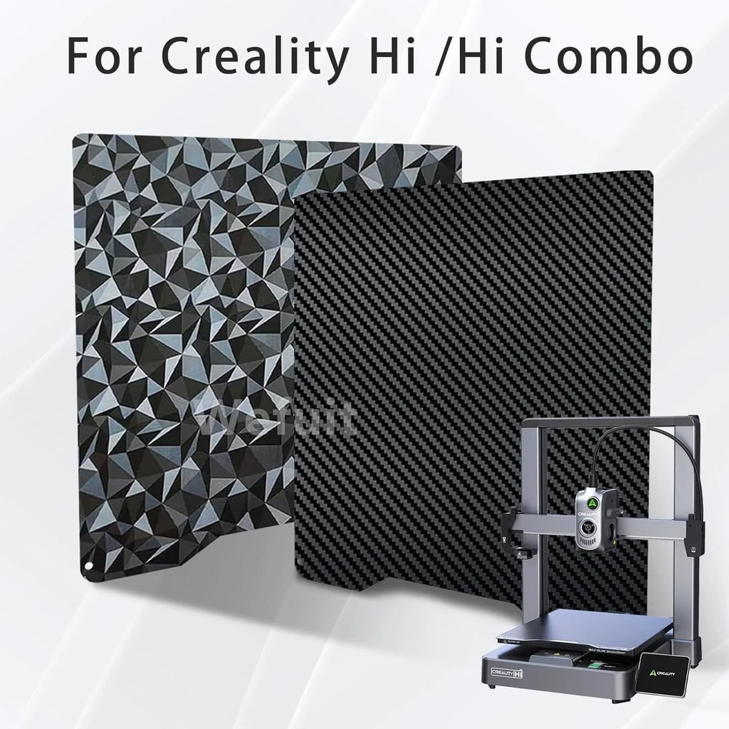 3D Printer Build Plate PET PEO Double Sided Textured Steel Sheet for Creality Hi