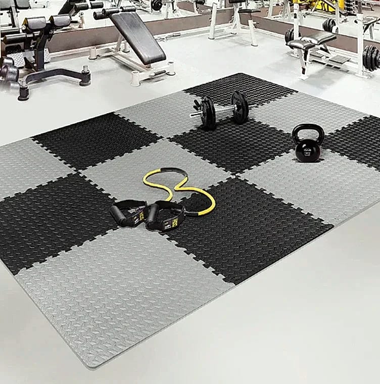 Foam Fitness Mat Tiles 8/16 Piece Non-Slip Floor Protection Pad