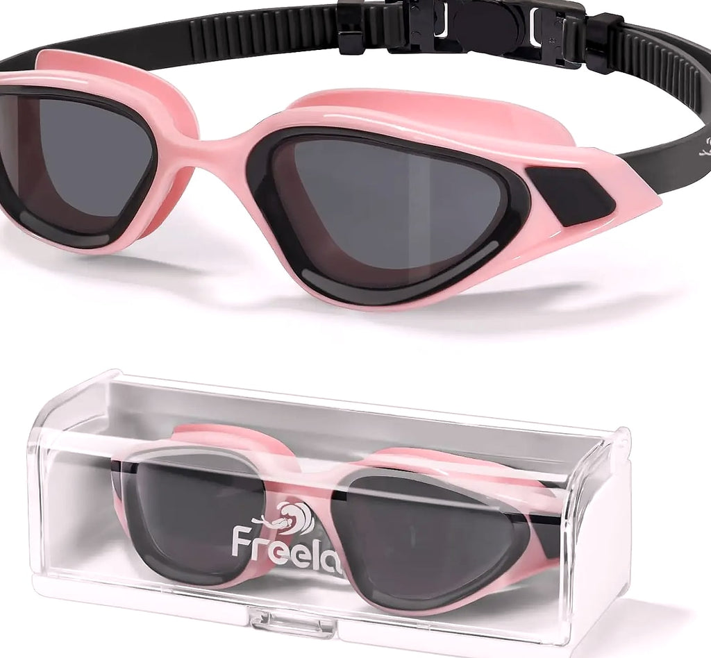 Polarized Swimming Goggles with UV400 Protection and Anti-Fog Lenses