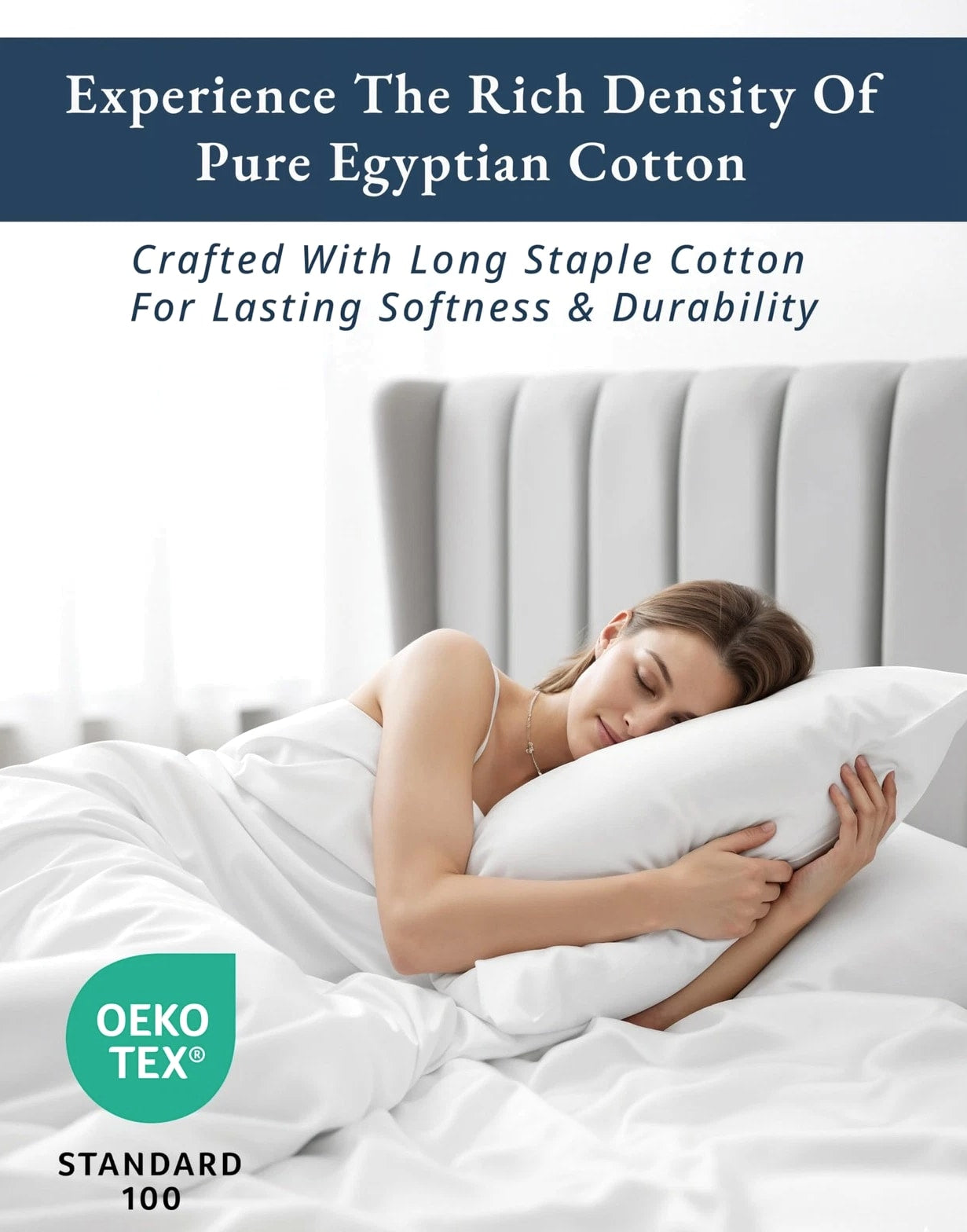 Extra Long Twin Sheets 100% Egyptian Cotton 15 Deep Pocket White LANE LINEN