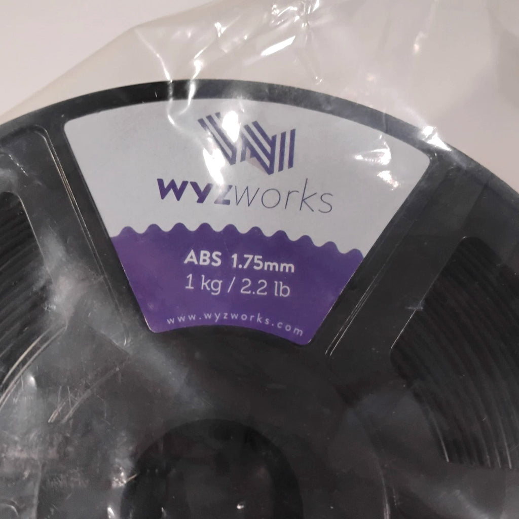 WYZ Works 1 KG Spool Black ABS 1.75mm 3D Printer Filament