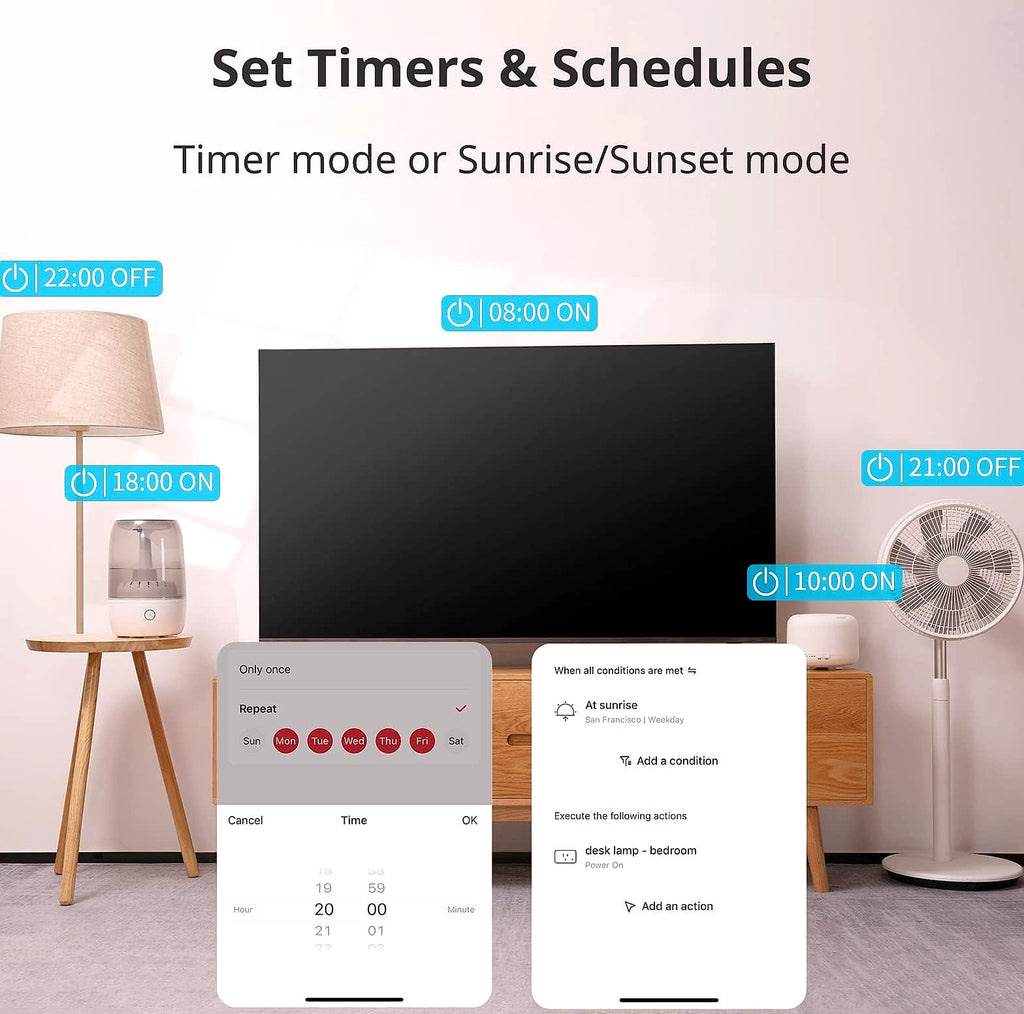 SwitchBot Smart Plug Mini 15A 4-Pack WiFi Remote Control