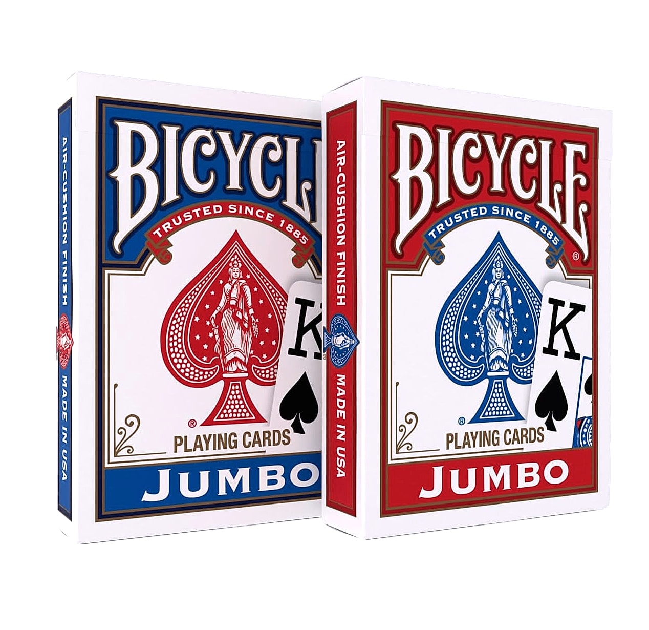 Bicycle Standard Playing Cards, Poker Size, Red & Blue 2-Deck Pack