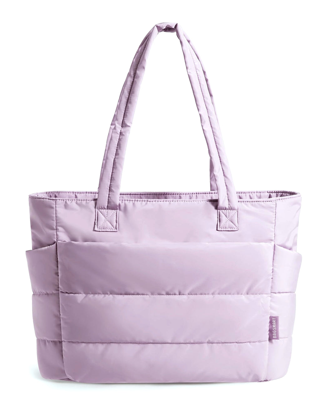 BAGSMART Tote Bag for Women, Lightweight Quilted Shoulder Bag