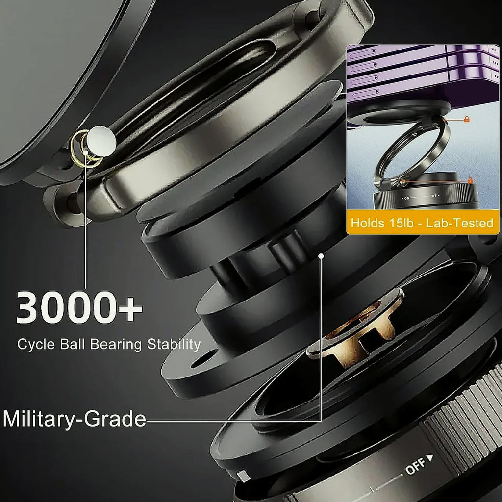 360° Rotatable Vacuum Magnetic Car Phone Mount