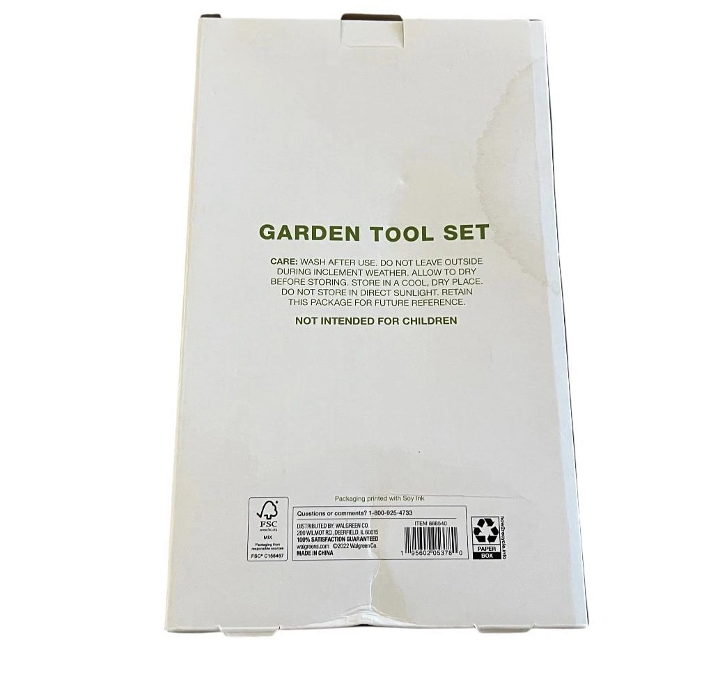 Garden Party Green Floral Tools Kit Home Tool Equipment Garden Tool 2 Piece Set
