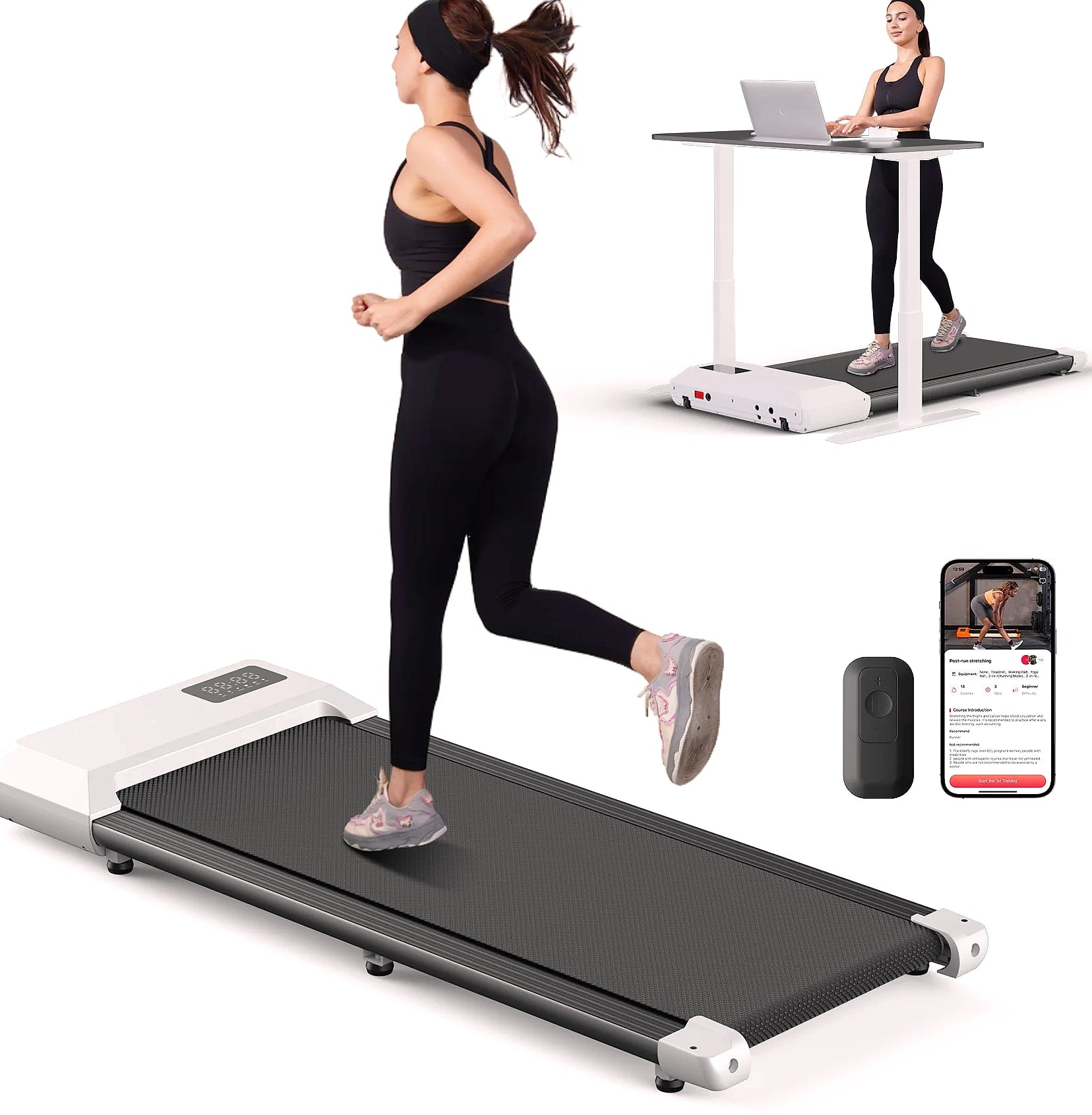 Superun 2.5HP Treadmill Walking Pad Home Fitness Machine