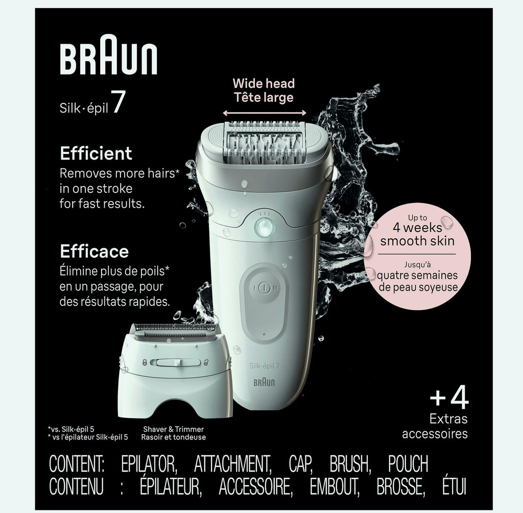 Braun Silk-épil 7 SE7-041 Wet and Dry Epilator for Women