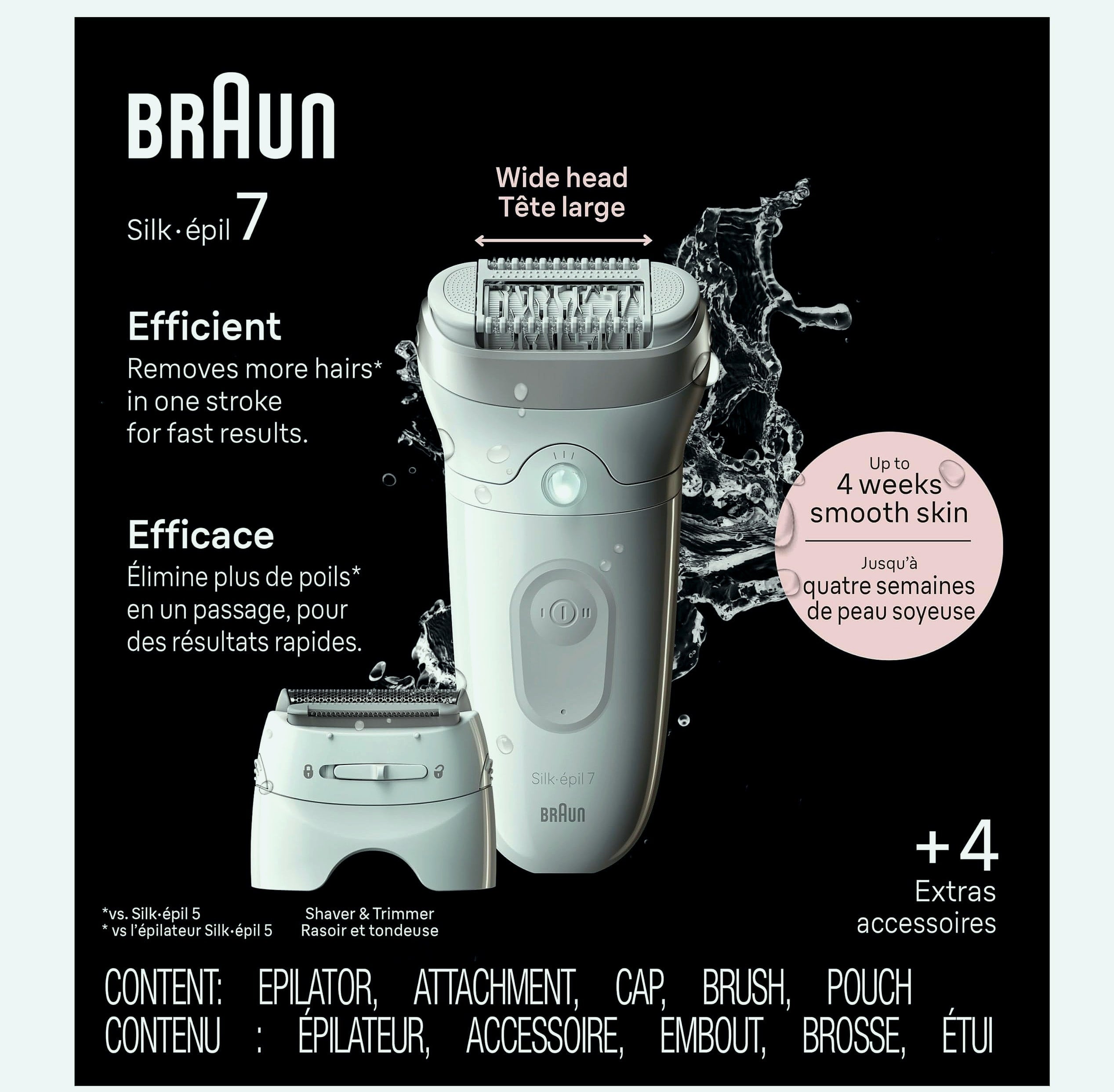 Braun Silk-épil 7 SE7-041 Wet and Dry Epilator for Women