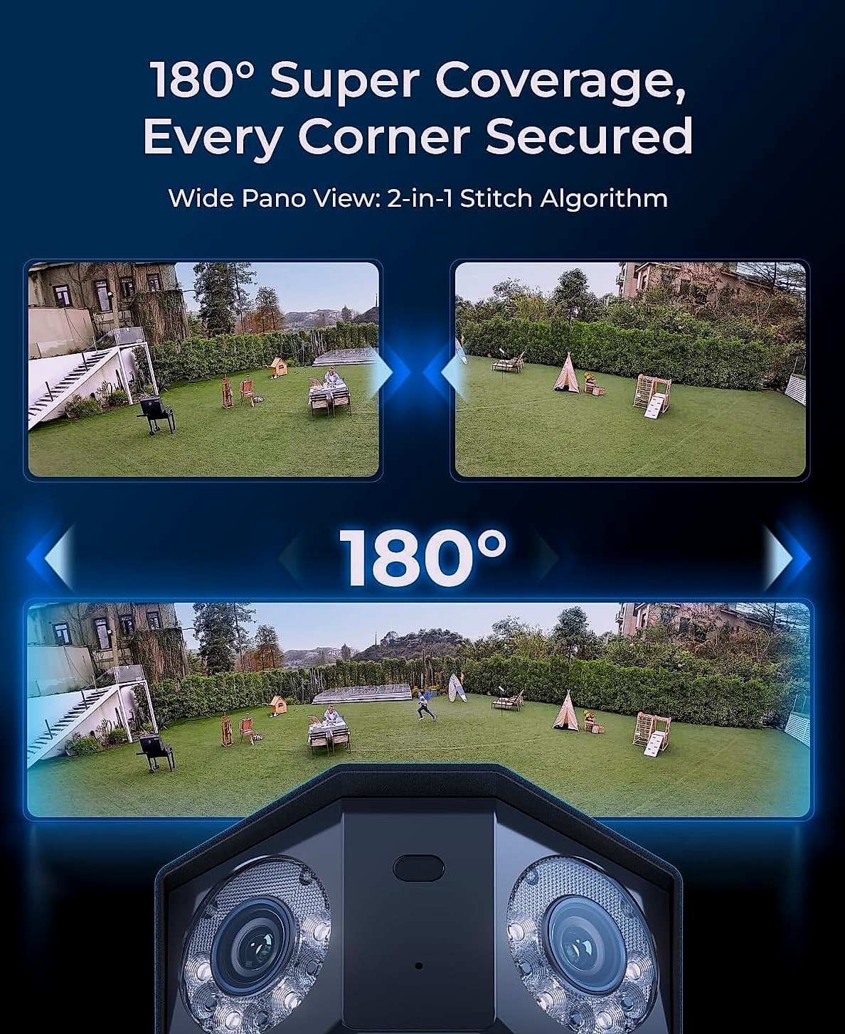 REOLINK Duo 3 PoE 16MP Dual-Lens Security Camera 180°