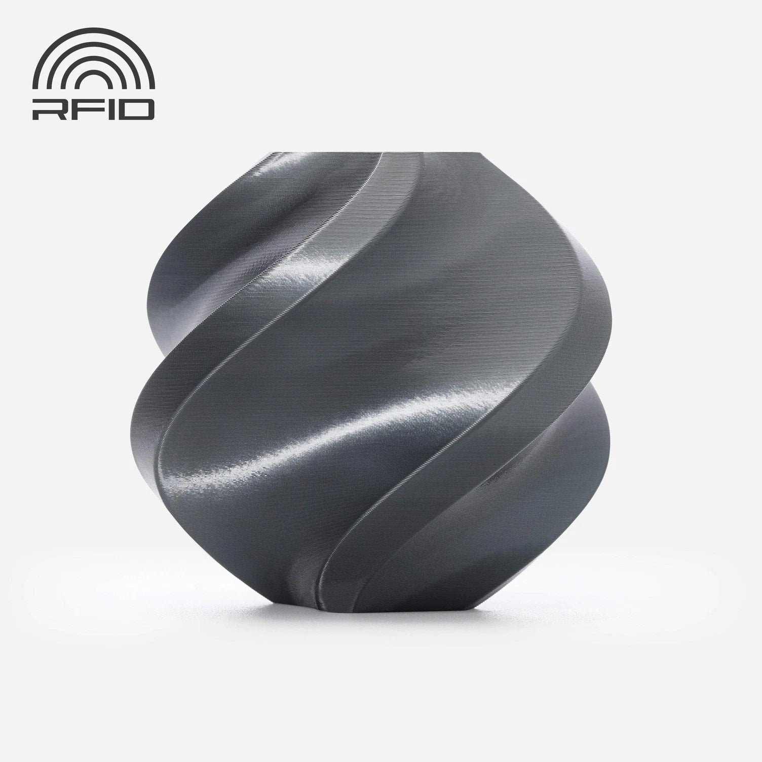 Bambu Lab PLA Silk+ Filament for 3D Printer - Titan Gray