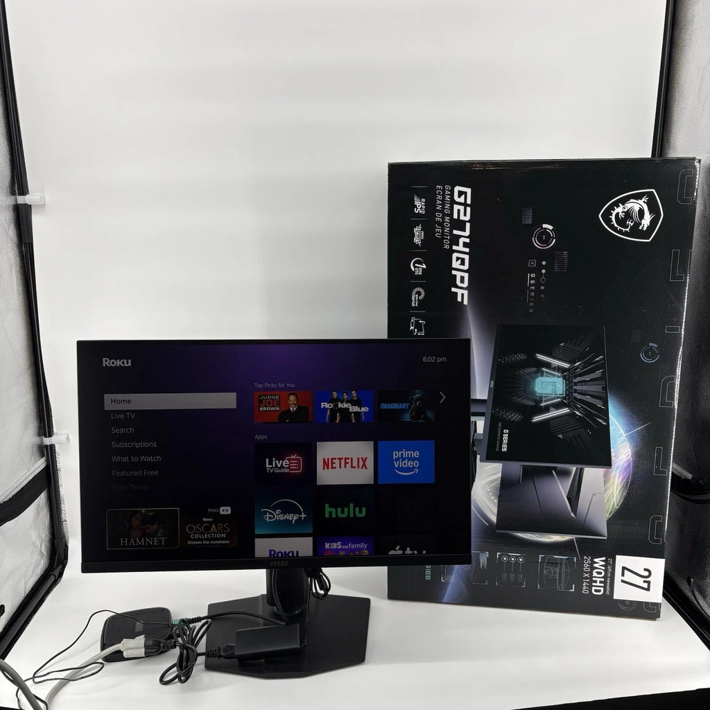 MSI G274QPF QD 27" WQHD Flat Rapid IPS Gaming Monitor] Tested & Working Read DS