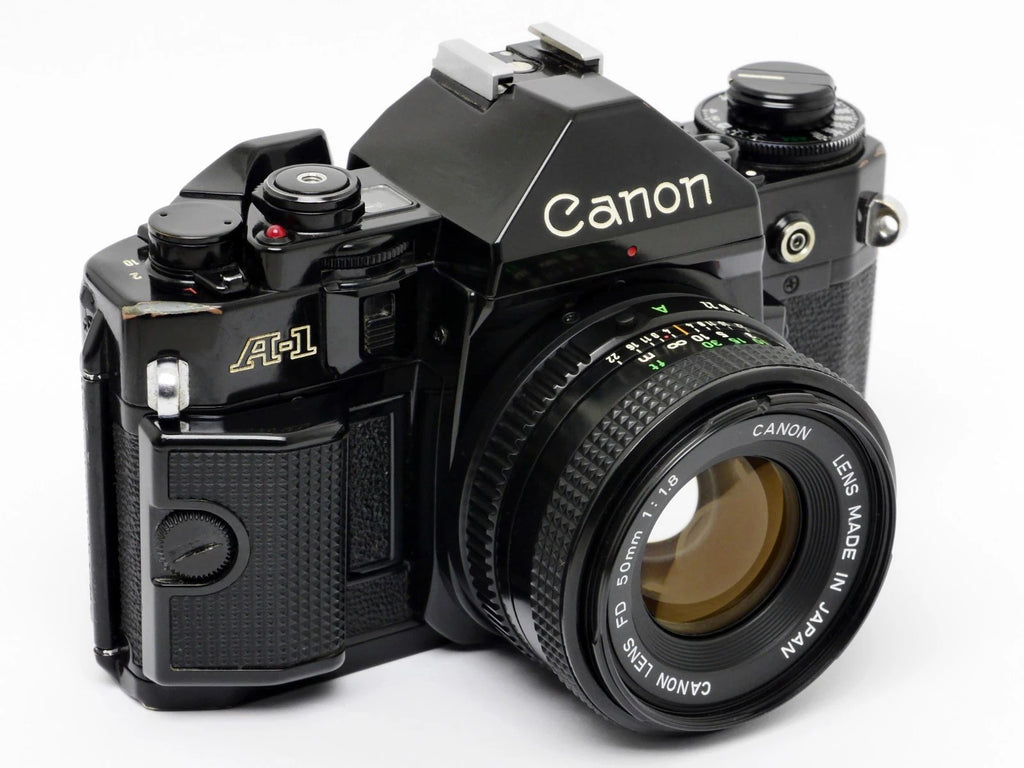 ✮ Canon A-1 with FD 50 mm F/1.8 Lens #550941 || from Dealer!