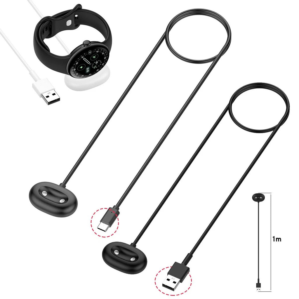 Watch Charger Cable Power Charge Wire USB/Type-C Fit For Google Pixel Watch 4