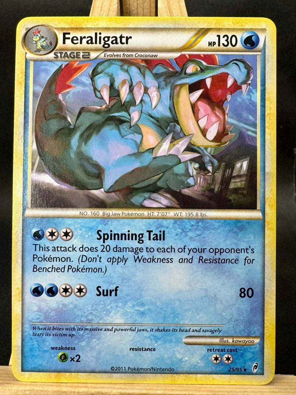 Feraligatr Rare Pokemon Trading Card Game Call of Legends 25/95 NM