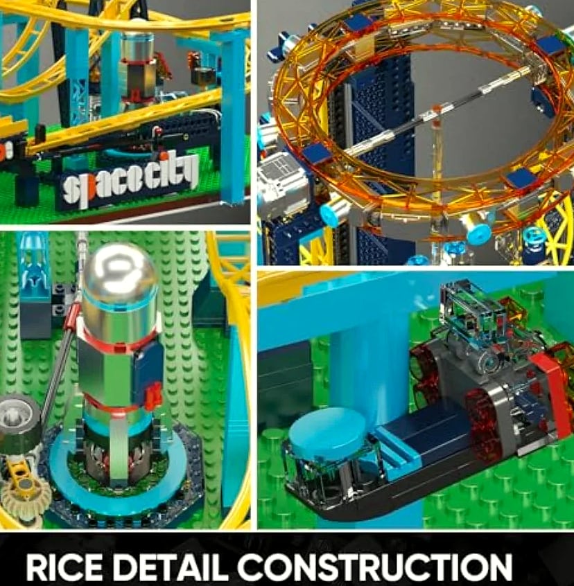Mould King 11031 Space Elevator Loop Coaster building set with track