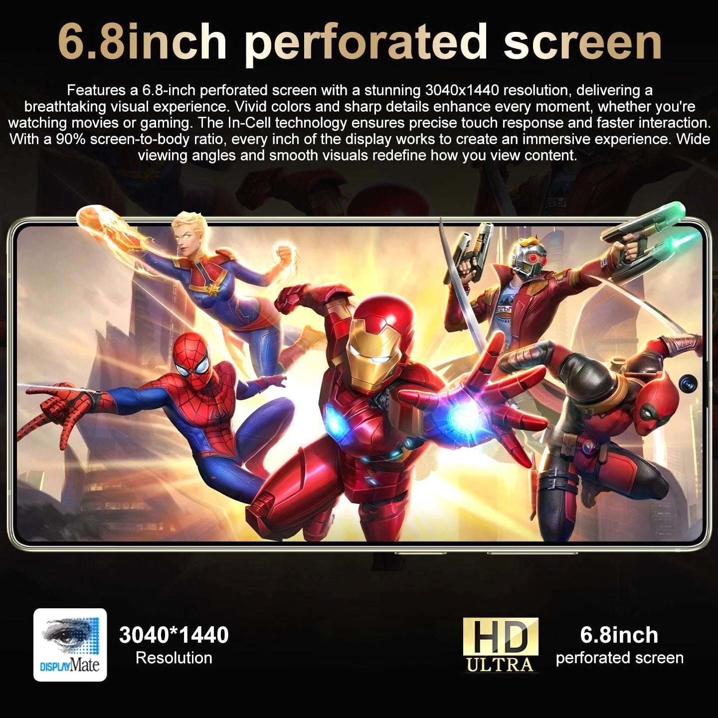 Unlocked Cell Phone 25 Ultra 128GB 5G Dual SIM Smartphone Android 15 Cheap Phone