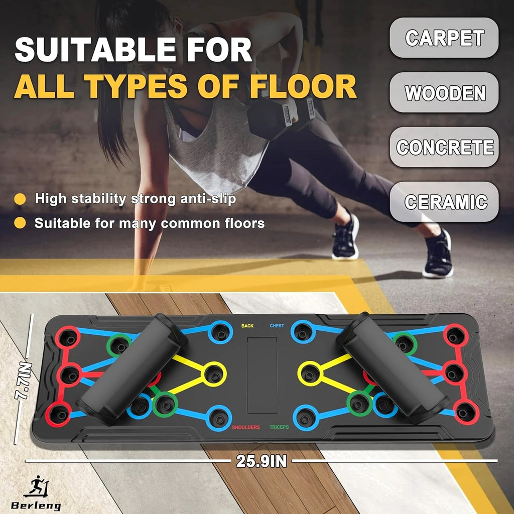 IUT Solid Push Up Board 15 in 1 Home Workout Equipment Multi-Functional Pushup S