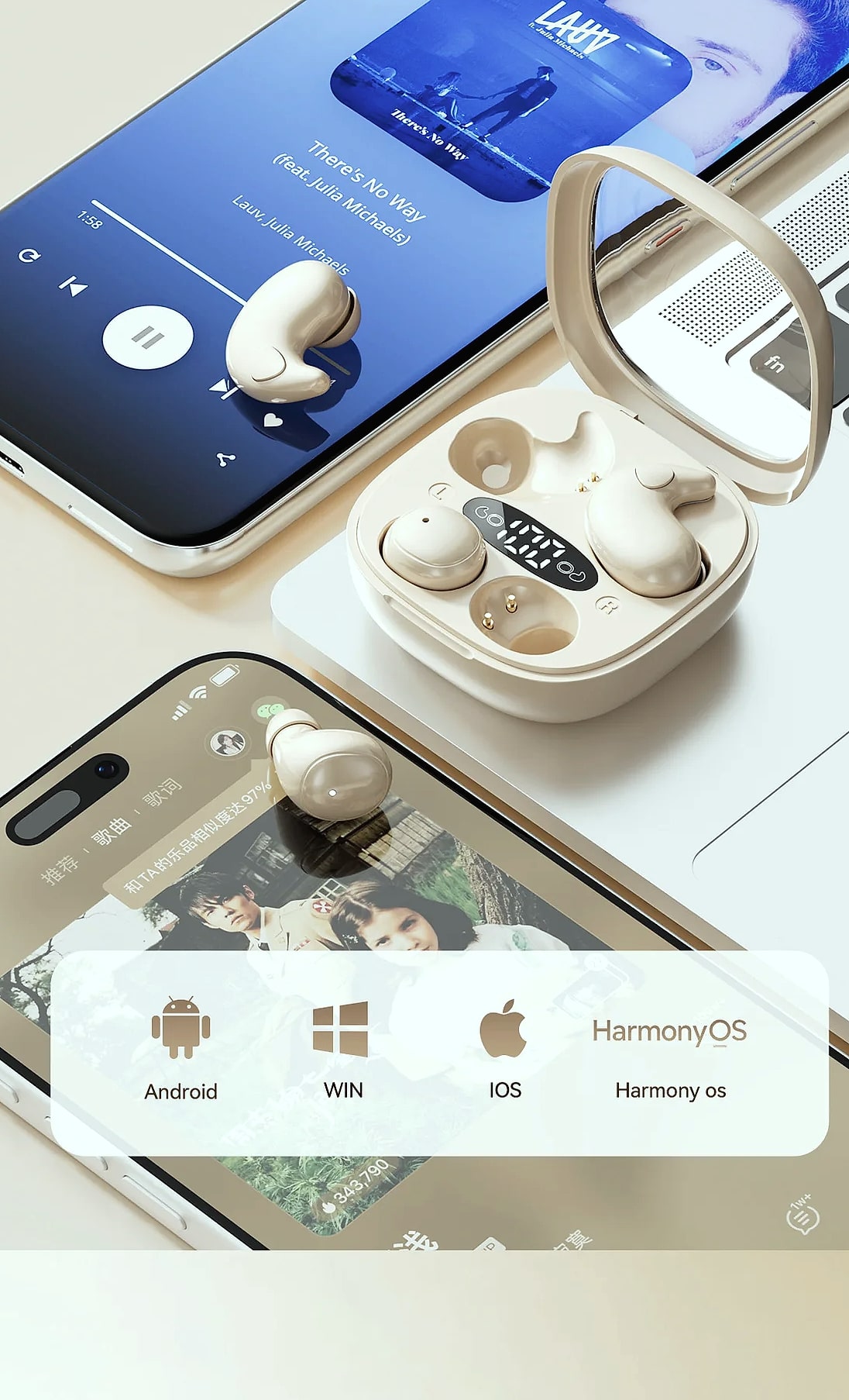 ESTG M126 Sleep Earbuds Bluetooth Headset Comfortable Wear