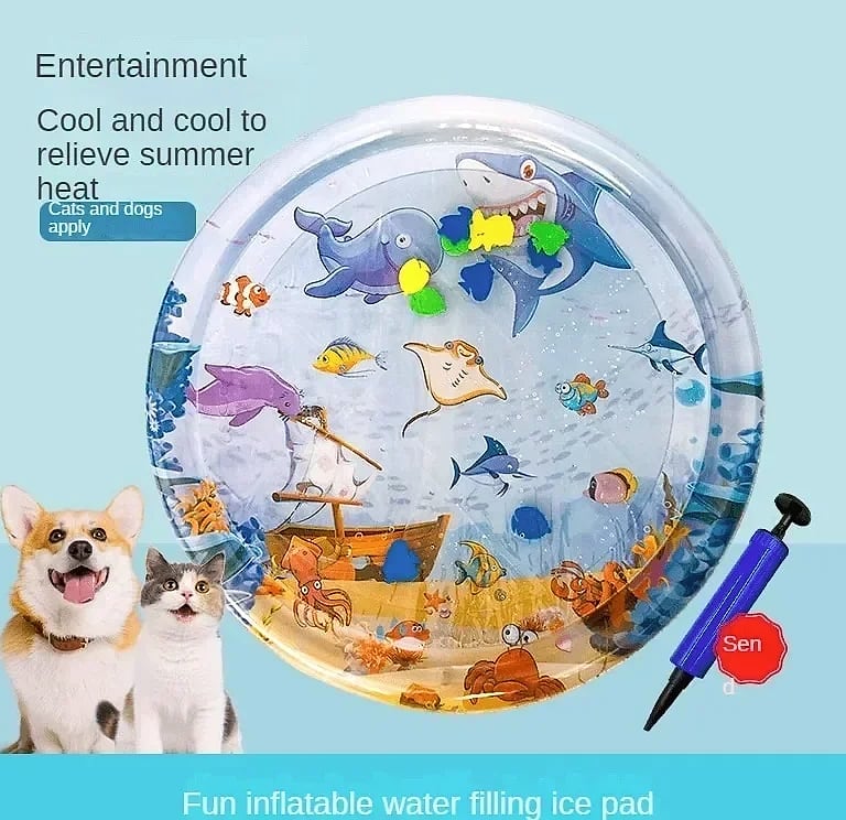 DUTRIEUX 100cm Pet Water Cooling Pad for Cats and Dogs