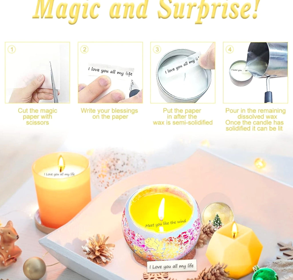 Candle Making Kit for Adults Beginners, Medium Candle, Multi-Color