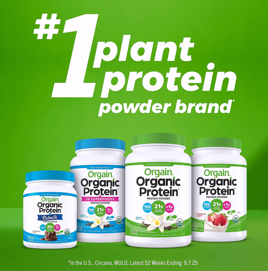 Orgain Organic Vegan Protein Powder with 50 Superfoods