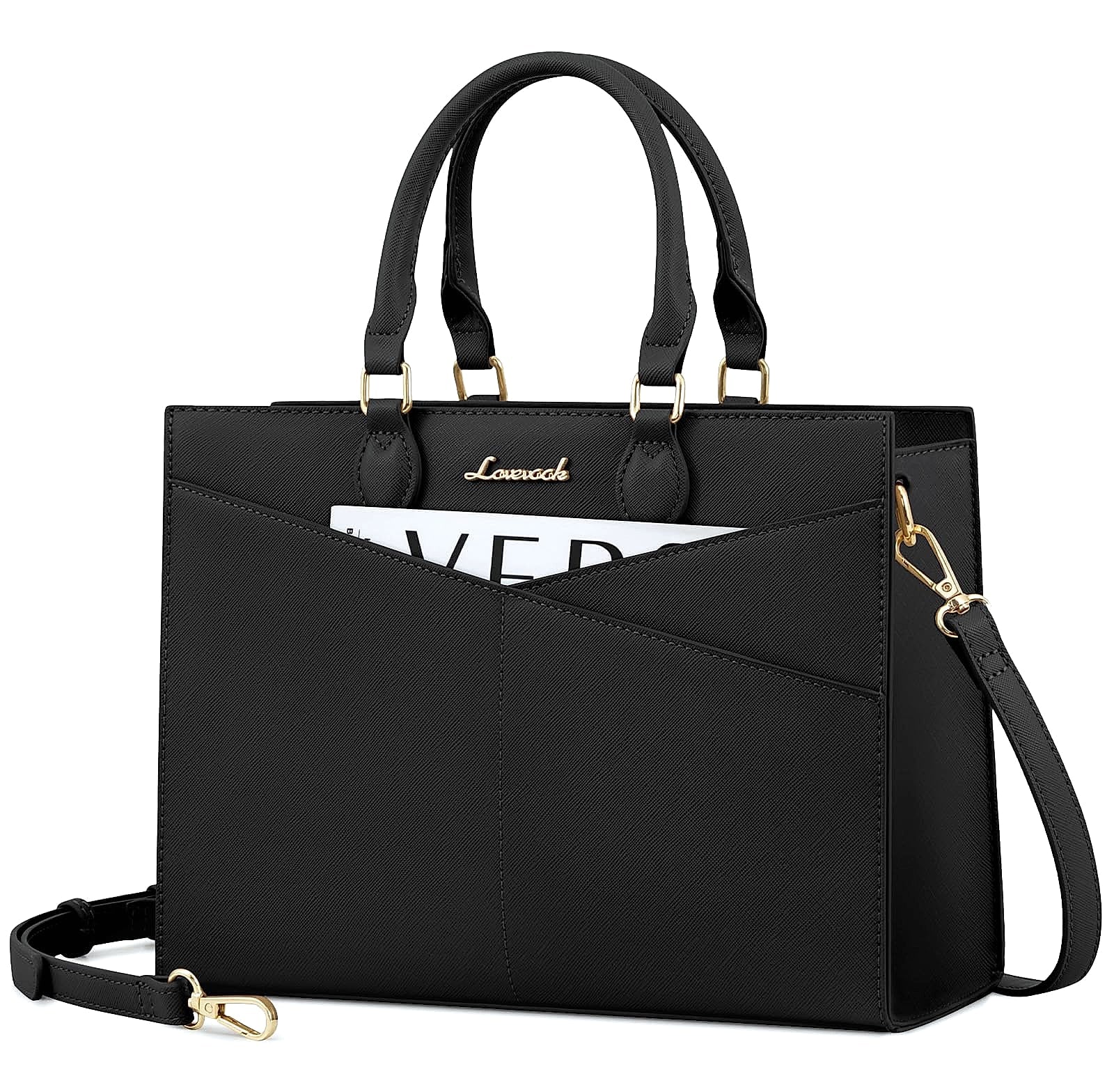 LOVEVOOK Satchel Handbag Leather Crossbody Tote with Top Handle