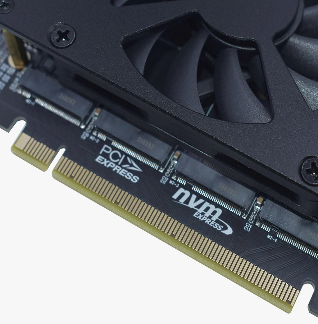 LetLinkSo M.2 PCIe x16 Gen4 Adapter for 4 NVMe SSDs
