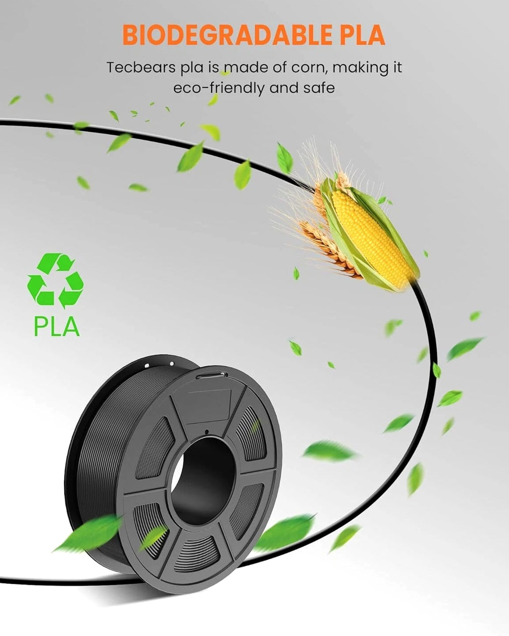 【Buy 10 Pay 6】TECBEARS PLA/PETG/SILK PLA+ Matte 3D Printer Filament 1KG ABS ASA