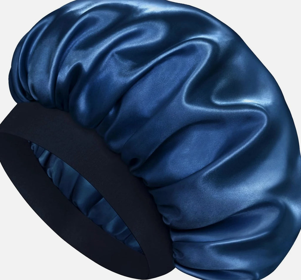 Satin Silk Bonnet for Sleeping, Double Layer Silk Sleep Cap, Soft Satin Lined