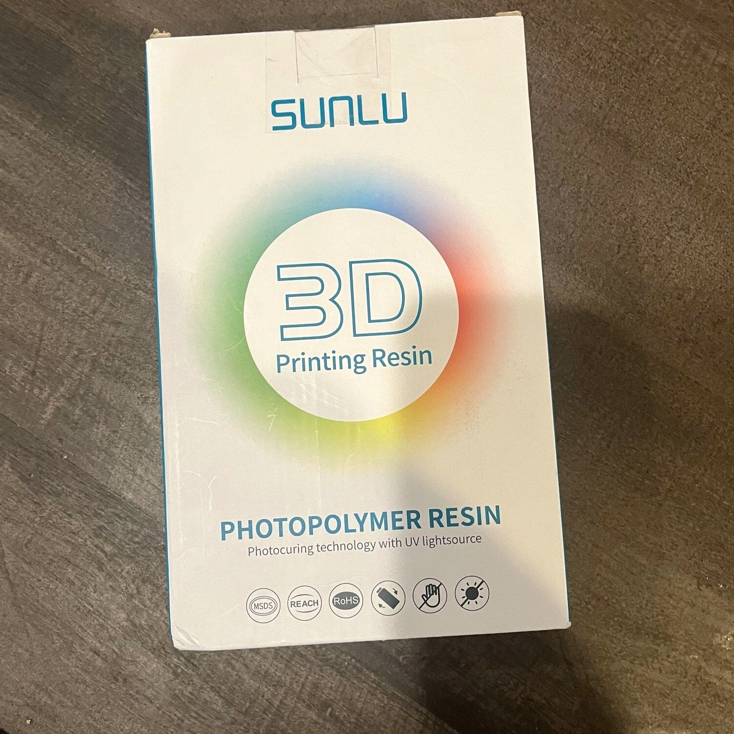 SUNLU Photopolymer 3D Printer Resin: 1000g High Temp 405nm UV Solid Grey