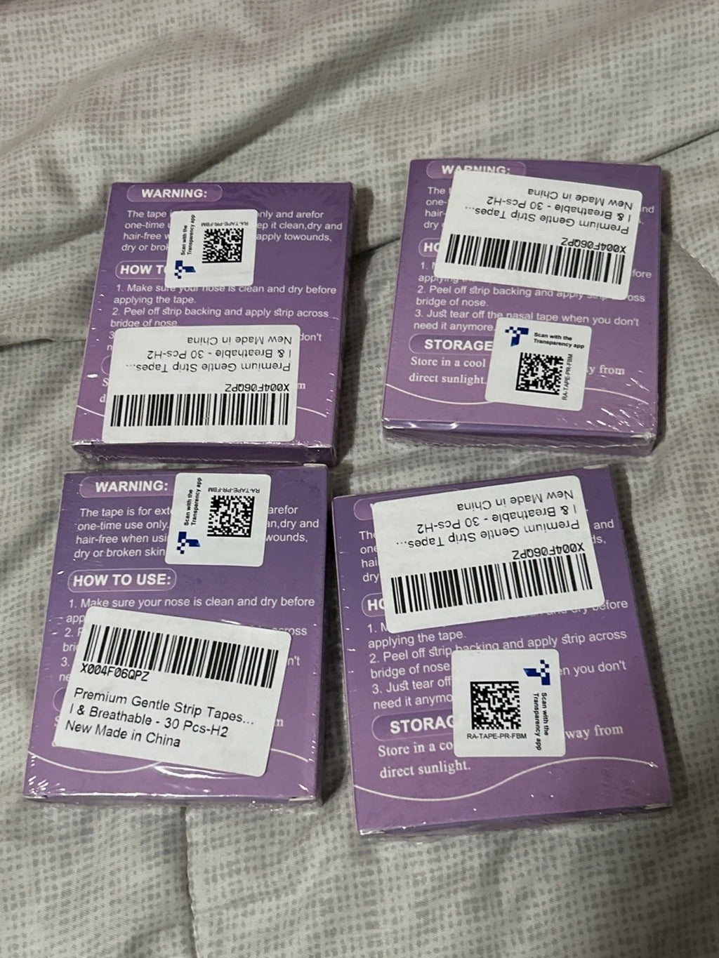 NEW (4) Micropore Tape 8 Hr Release 30 Patches/Box - 120 Total Gentle on Mouth