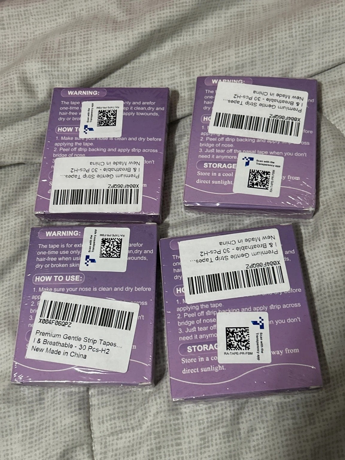 NEW (4) Micropore Tape 8 Hr Release 30 Patches/Box - 120 Total Gentle on Mouth
