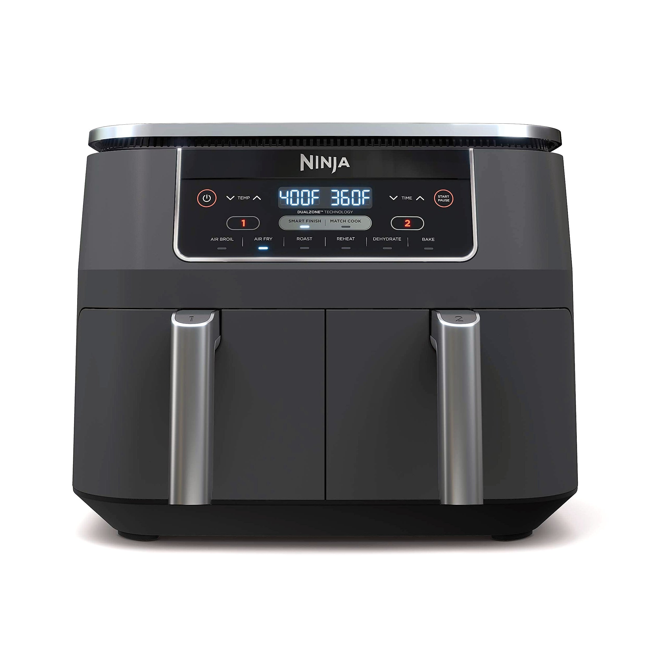 Ninja DZ201 Foodi 8 Quart DualZone Air Fryer with 2 Independent Baskets