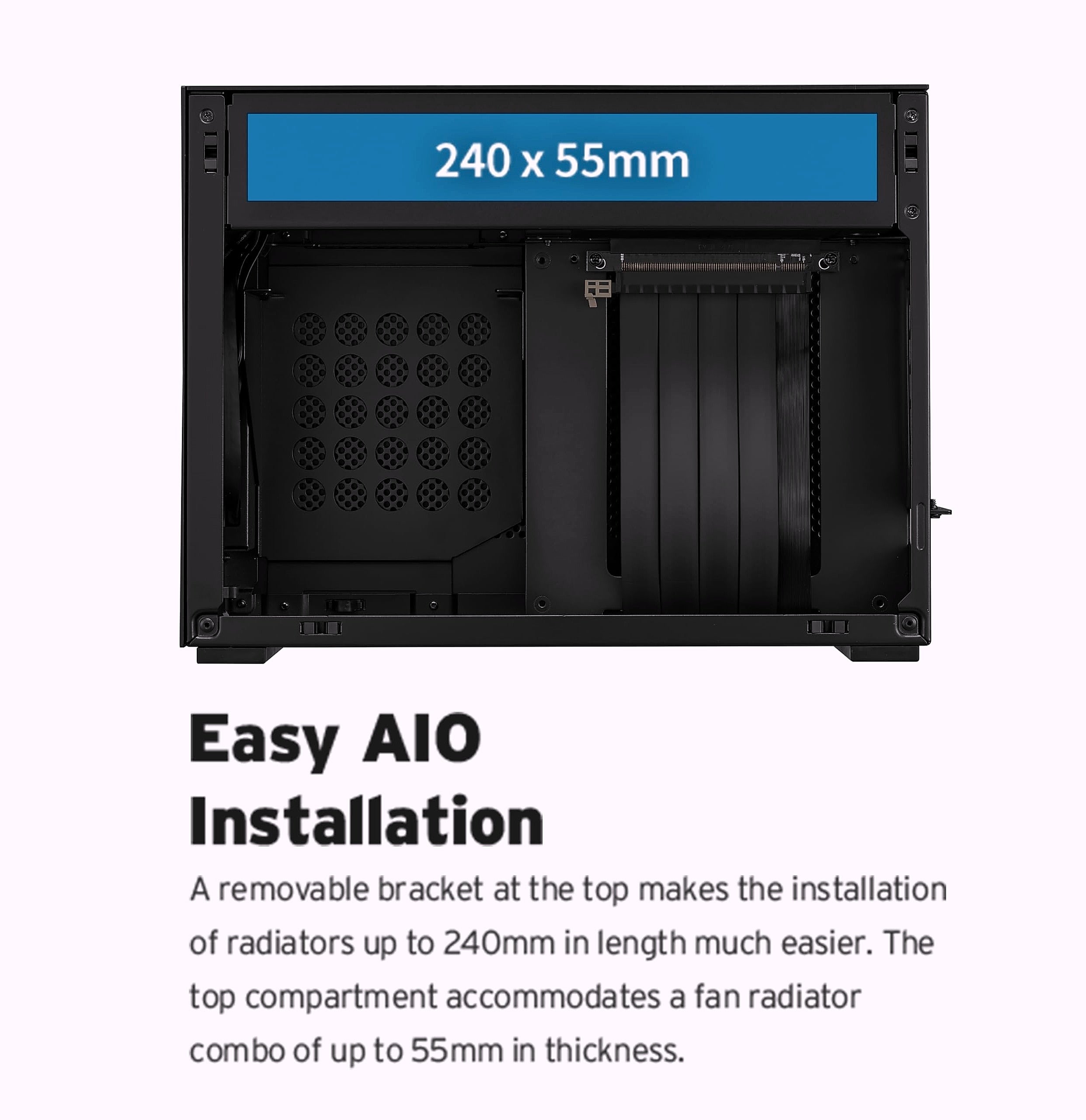 Lian Li A4-H2O Mini-ITX PC Case with 240mm AIO Support
