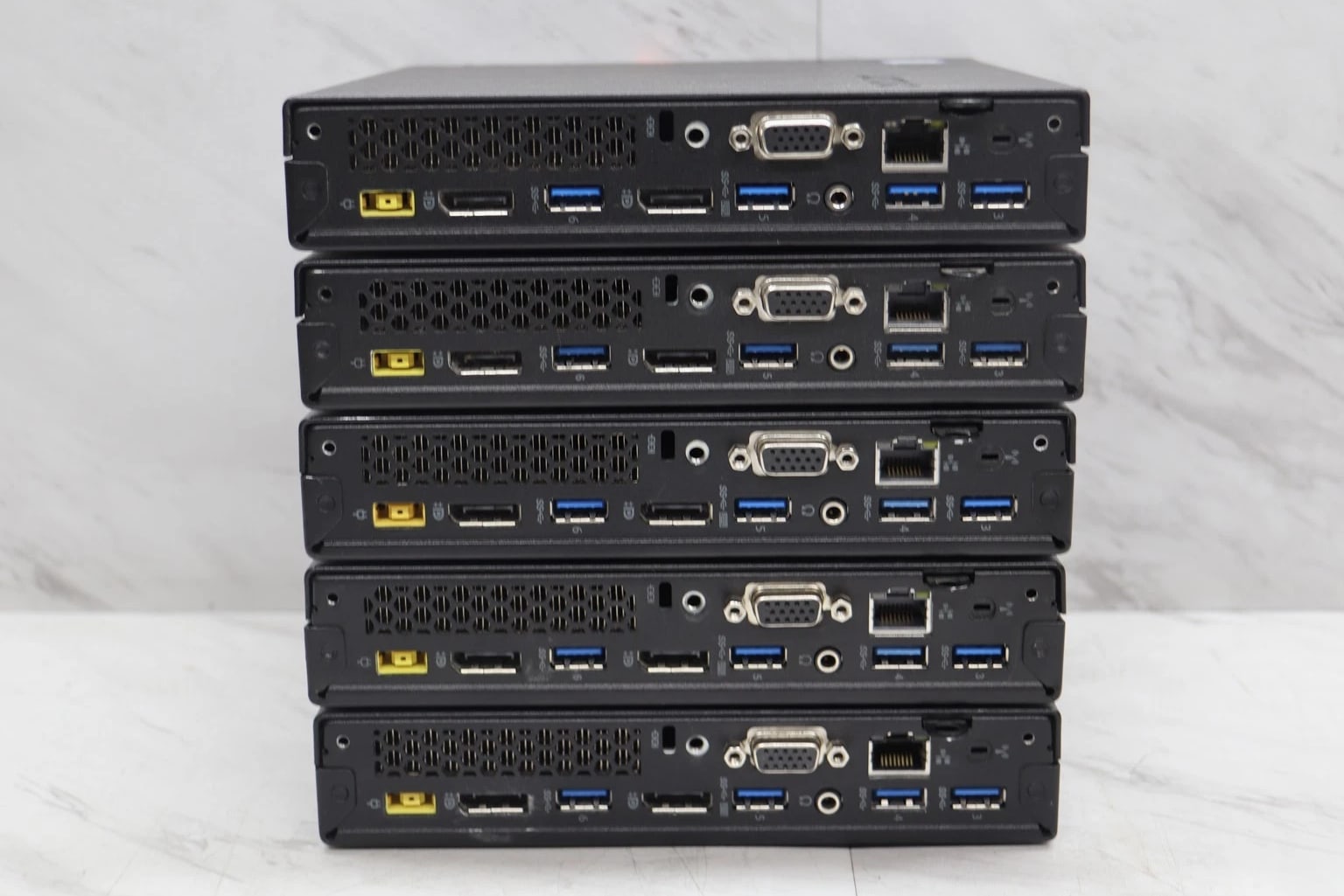 5 LOT Lenovo ThinkCentre M900 Mini PC Computer i5-6500T 2.50GHz 8GB with Power Adapter