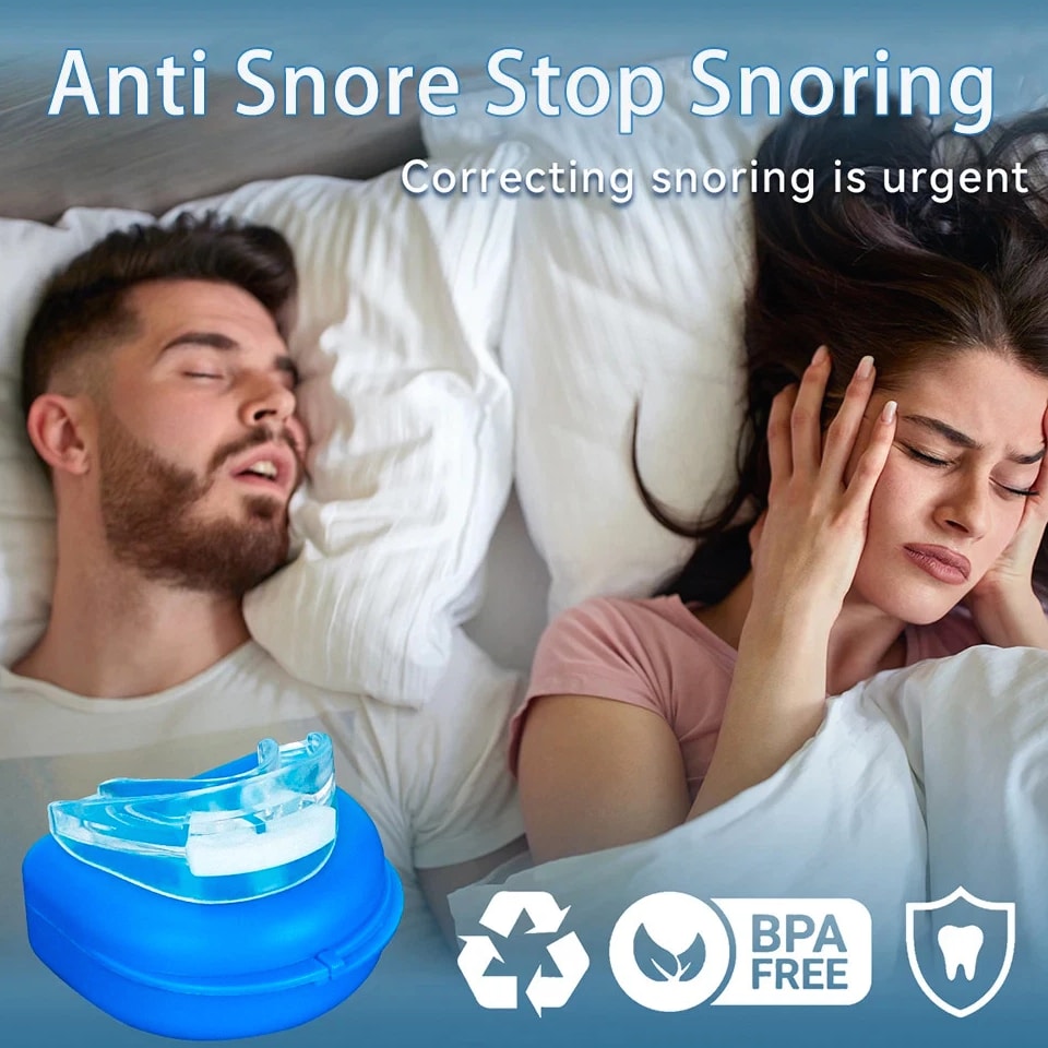 Stop Snoring Bruxism Silicone Mouth Guard Improve Sleeping Teeth Bruxism