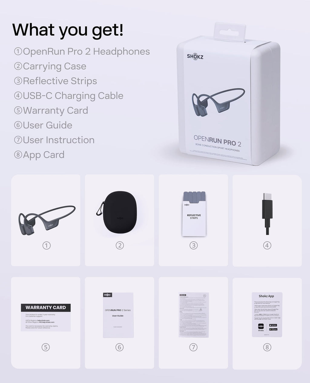 SHOKZ OpenRun Pro 2 Bone Conduction Headphones for Running