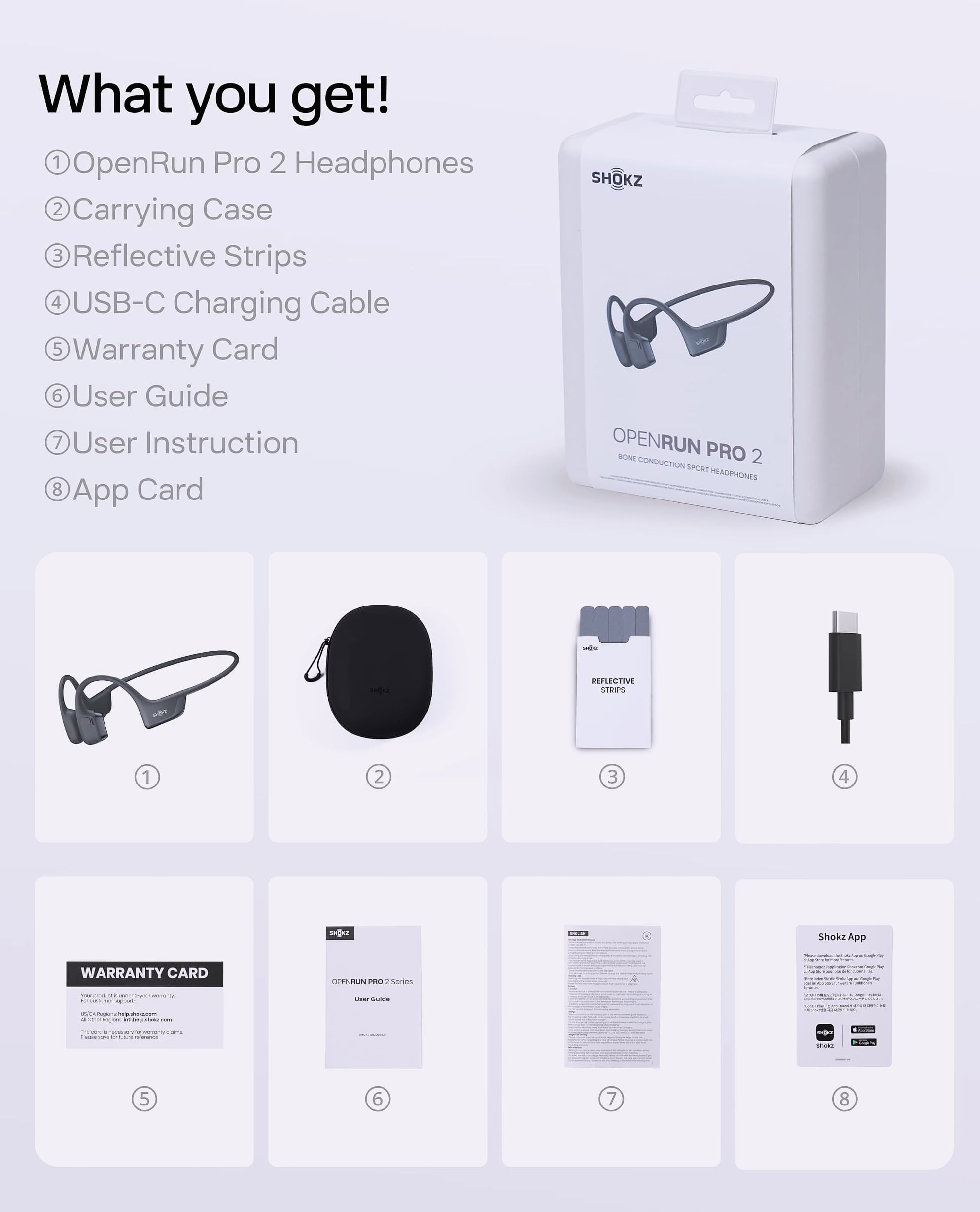 SHOKZ OpenRun Pro 2 Bone Conduction Headphones for Running