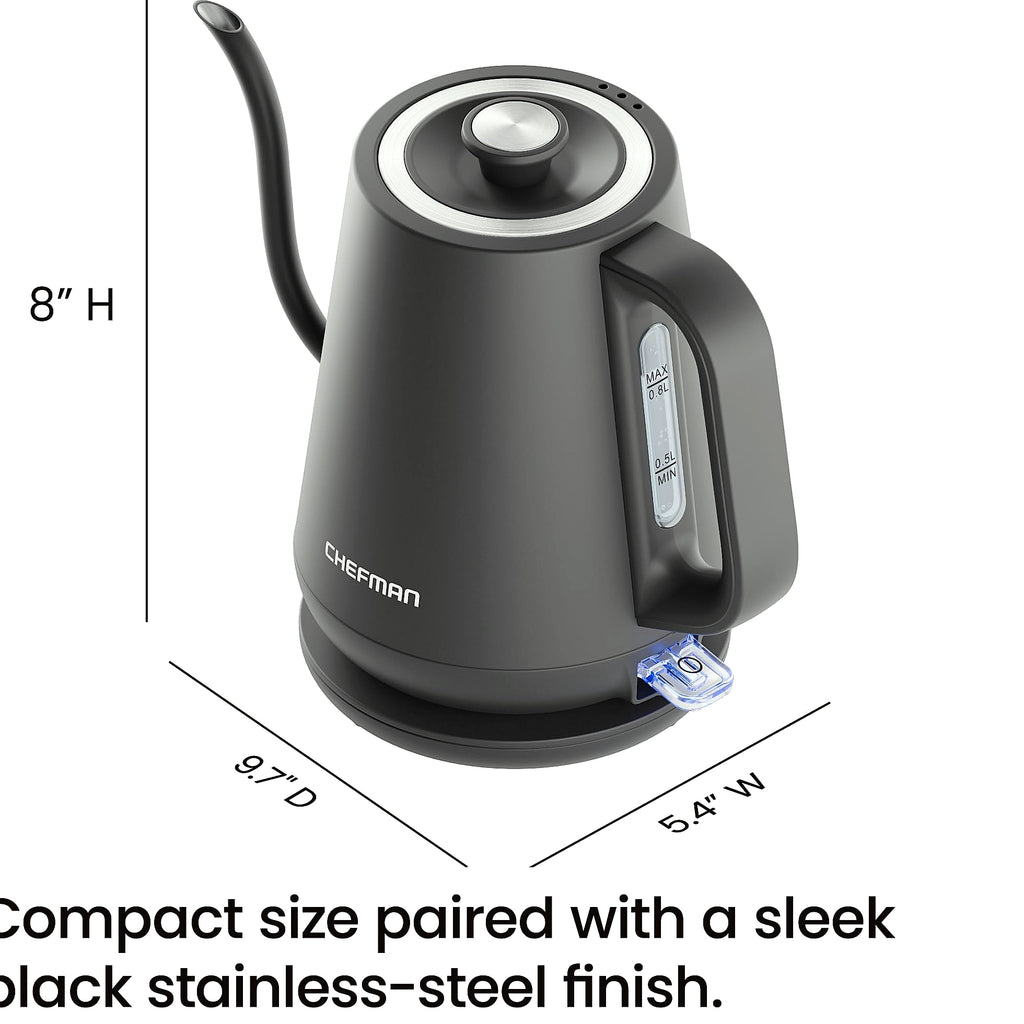 Chefman Gooseneck Electric Kettle 1000W Pour Over Coffee