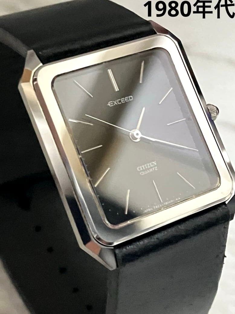 Citizen Exceed Vintage Watch Head Only Wristwatch Quartz Used Cosmetic