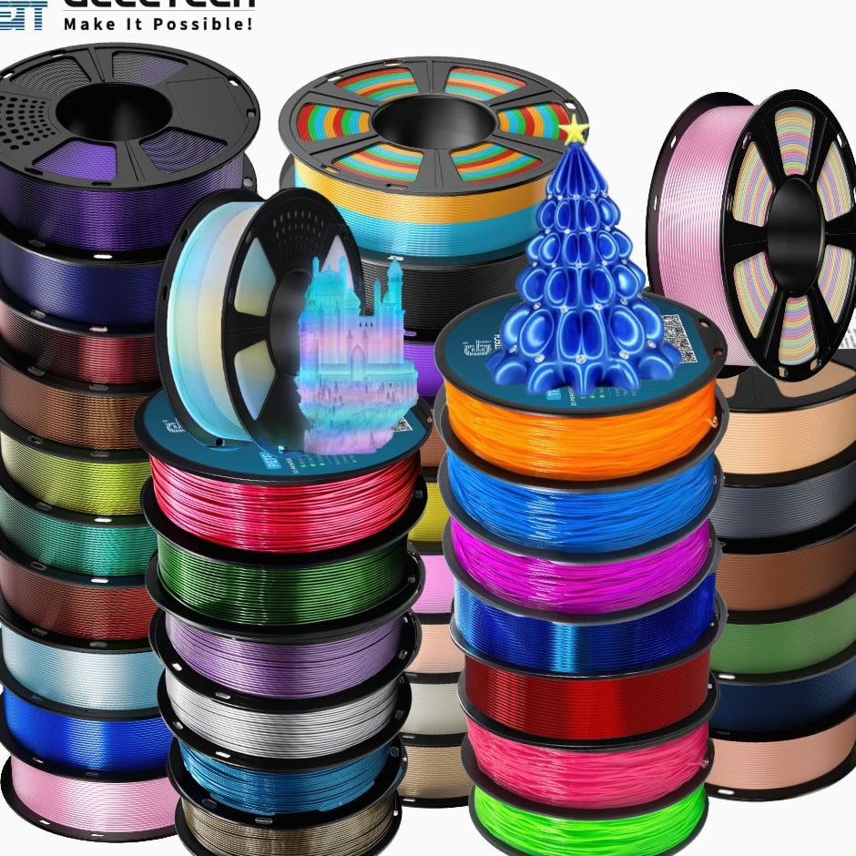 【Buy 5 Get 5 Free!Add 10】GEEETECH 1KG PLA ABS+ PETG TPU ASA 3D Printer Filament