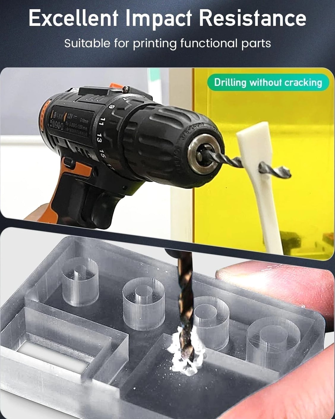2000G ABS-Like Resin for 3D Printer, 405nm UV Curing Photopolymer Rapid 3D Resin